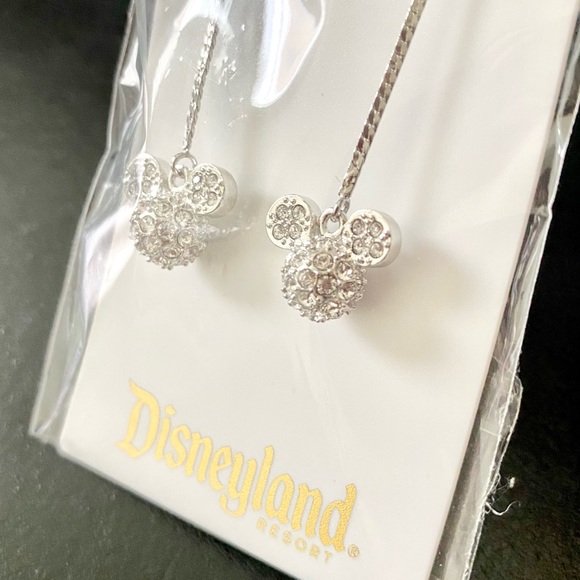 NWT Mickey Mouse Herringbone Chain Earrings by Arribas Brothers - Picture 8 of 8